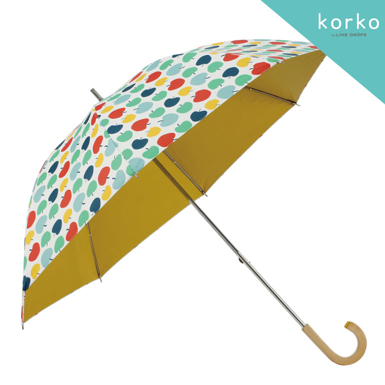 korko ショートスライド式（長傘）晴雨兼用日傘