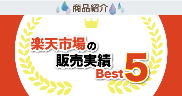 楽天市場の販売実績 Best５！